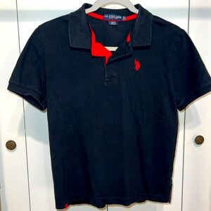 Polo Black Collared Shirt • Boys Sz XL 14/16